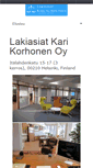 Mobile Screenshot of lakikorhonen.fi